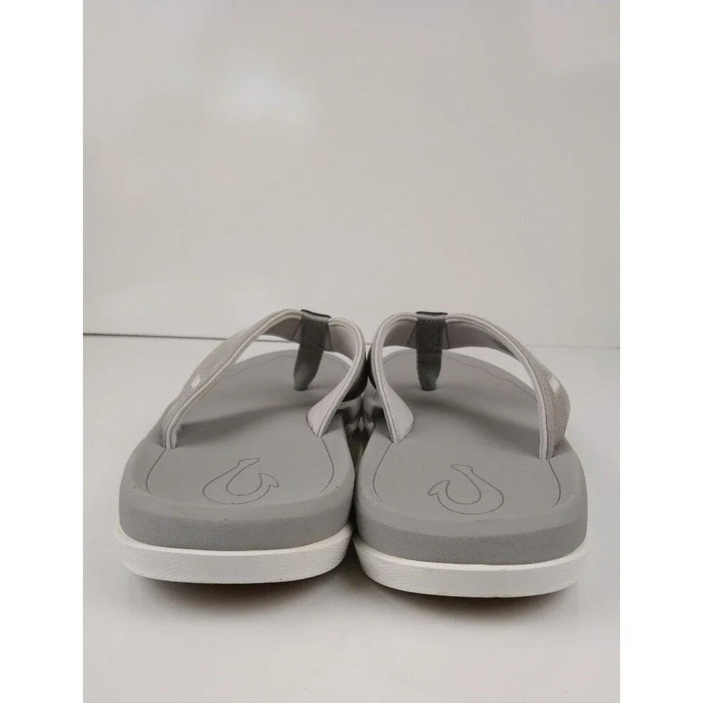 OluKai Ahi Kai Sandals Flip Flops Men's Size 9 Ash Grey